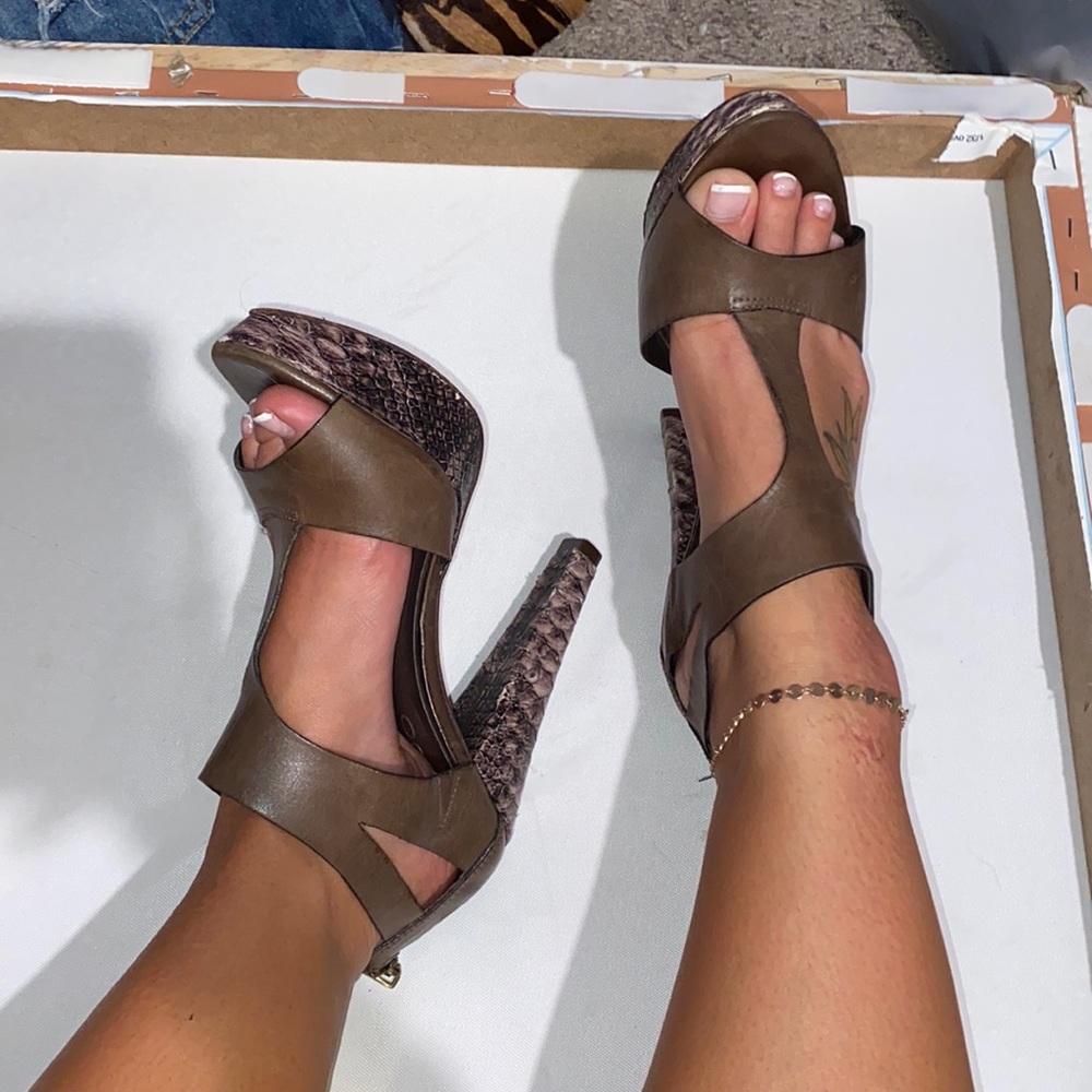Sexy Snake Skin Heels